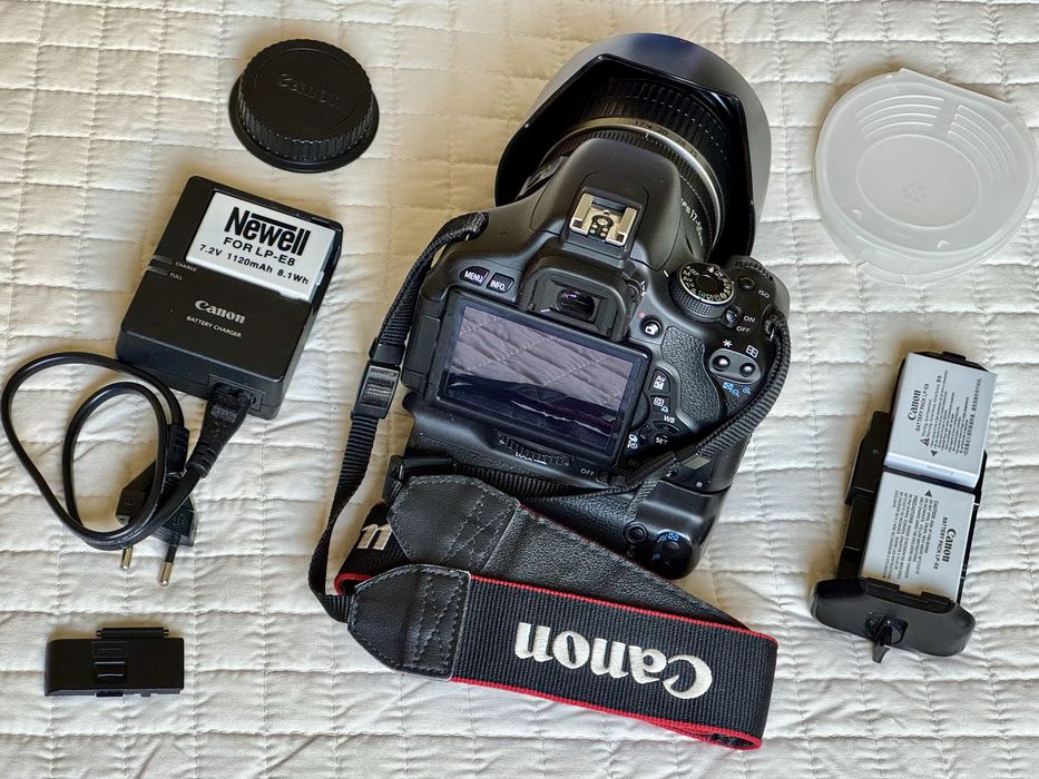 Canon 600D 17-55 2.8 UV Polar Marumi Grip