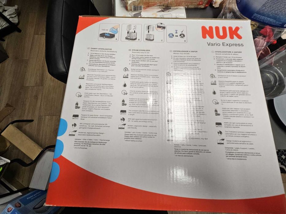 Esterilizador a Vapor de biberões Nuk