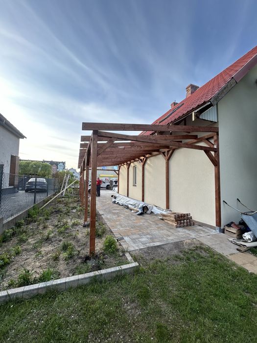 Altany drewniane ,wiaty samochodowe-trwałość i estetyka !