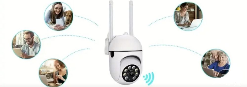 Câmera de Vigilância WiFi 2,4G 1080P HD