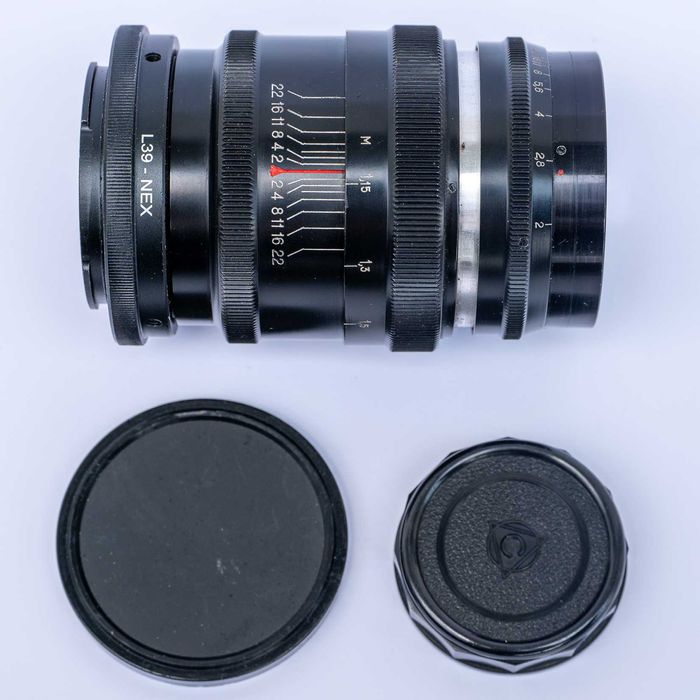 OBIEKTYW portretowy JUPITER 9 2,0/85 L39 (M39)- piękny + adapter SonyE