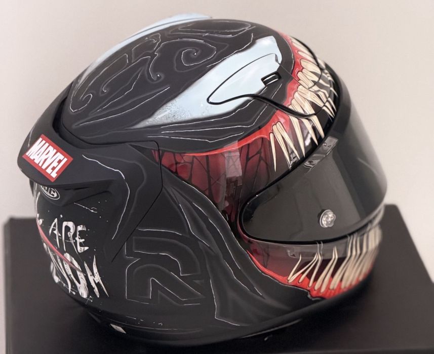 Capacete rapha 12 novo venom marvel