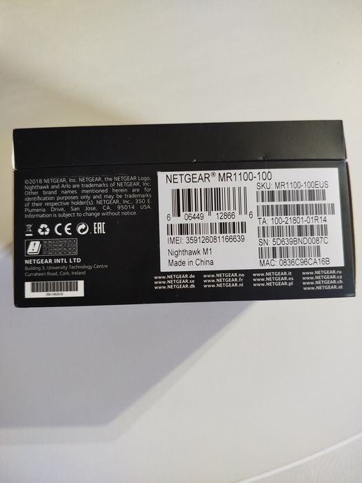 Router 4G LTE Netgear Nighthawk M1 (MR1100)