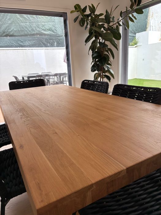 Mesa La Redoute em carvalho maciço
