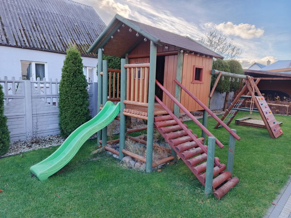 Domek drewniany plac zabaw