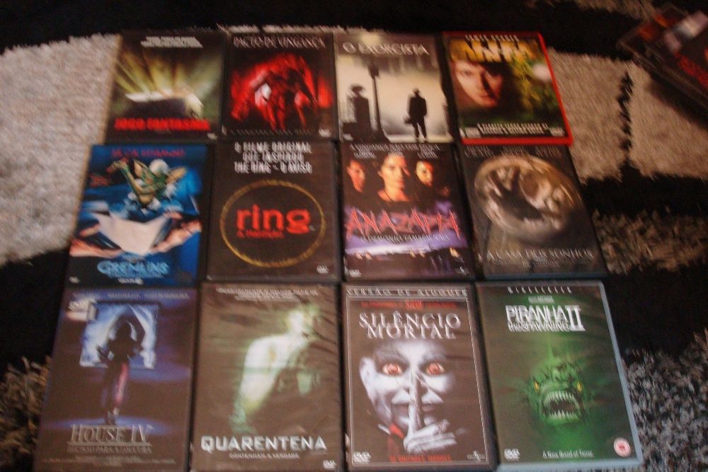 lote 17 filmes e coleçoes terror originais alguns muito raros