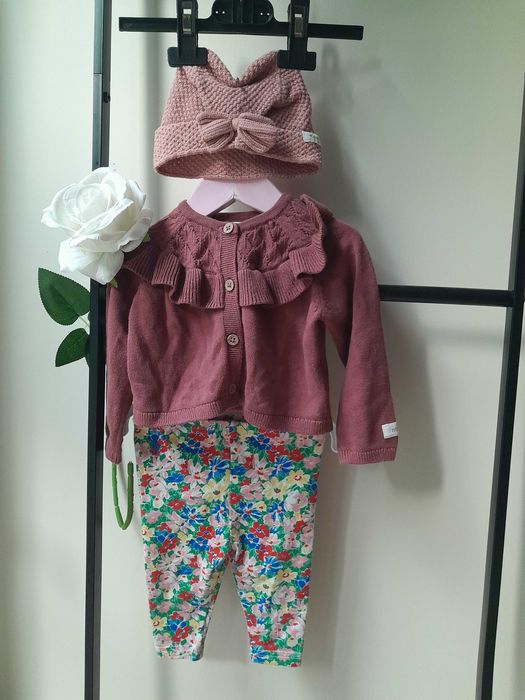 Sweter Newbie leginsy czapka 62