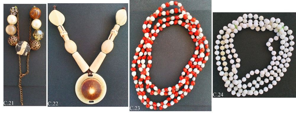 Colares (Betsey Johnson; Bastta), Correntes, Terços