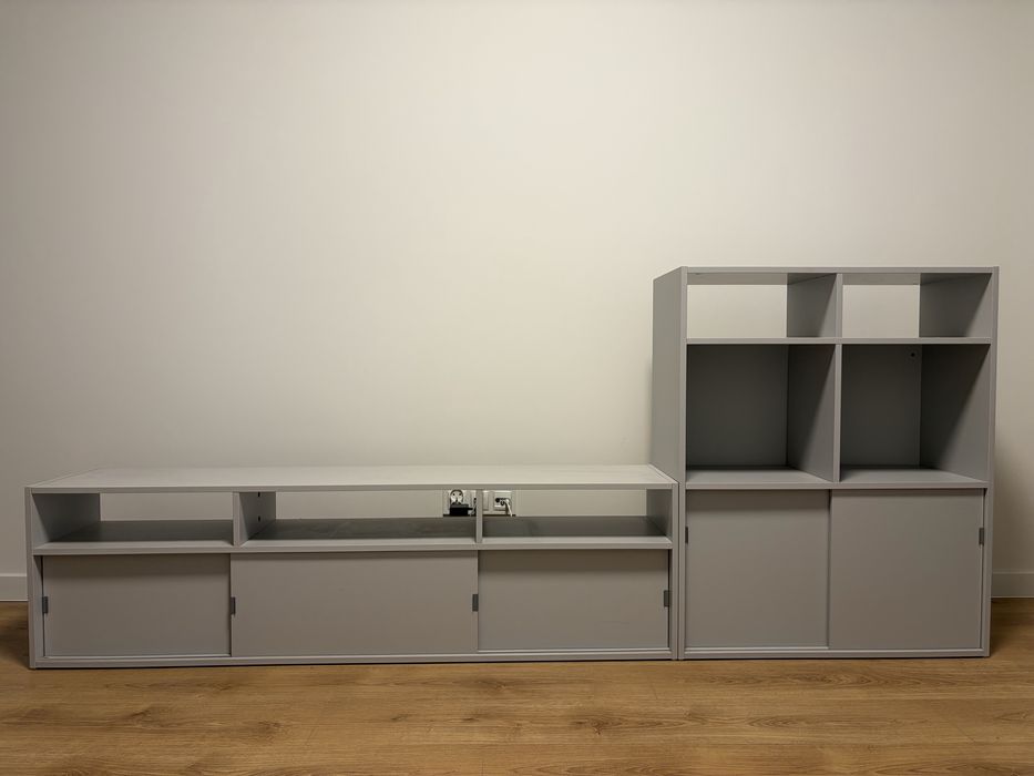 IKEA KALLAX + szafka RTV – komplet | PILNIE | TANIO