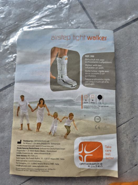 Orteza na lewą nogę plus dodatki