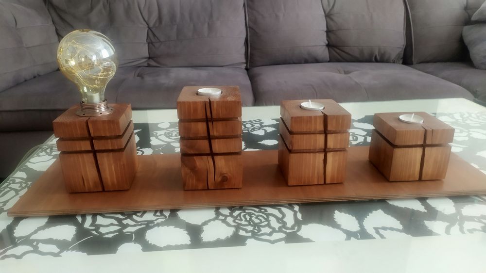 Świeczniki z Lampką