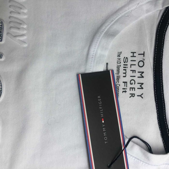 T-shirt męski Tommy Hilfiger biały rozmiar M