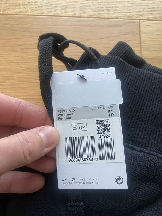 Nike oversized damskie spodnie dresowe rozmiar XS