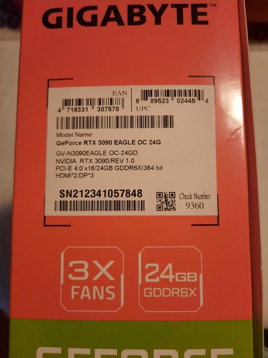 Karta Graficzana GeForce Eagle RTX 3090 24GB