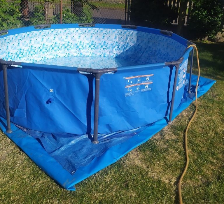 Basen stelażowy 305 cm ,76 wysokosc,pompa