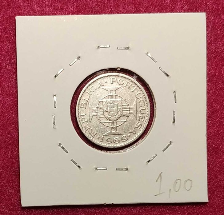 Angola - moeda de 2,5 escudos de 1969