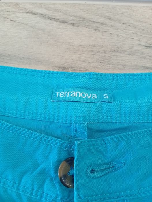 Szorty damskie, spodenki turkusowe Terranova S