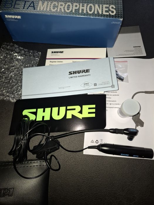Vendo Shure Beta 98 H/C -  microfone profissional para sopros ou percussão