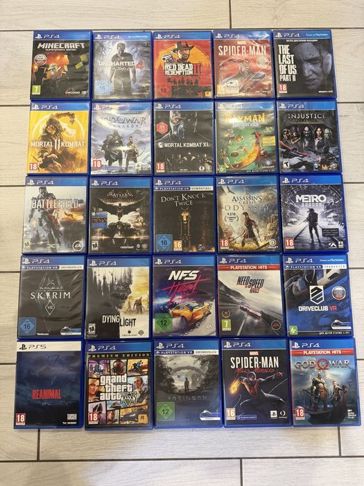Продам ігри для PlayStation 4 та PS 5. Ціни в описі. (оригінальні диски)