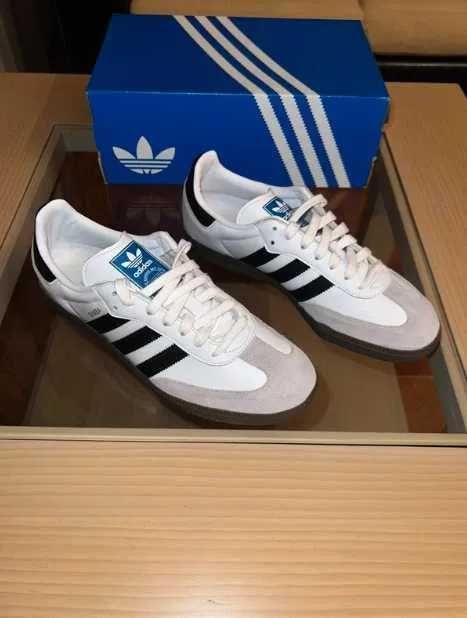 Nowe buty Adidas Samba OG White Black roz.40.5