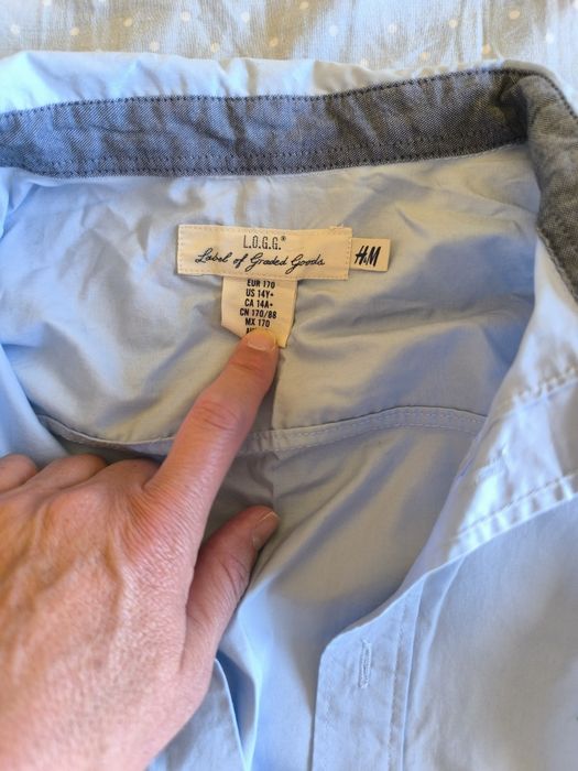 Camisas manga comprida rapaz 12 a 14 anos