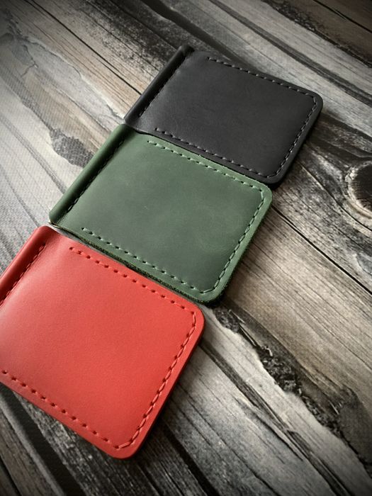 Кожаный зажим для денег,кошелек,портмоне ручной работы t.d.family !