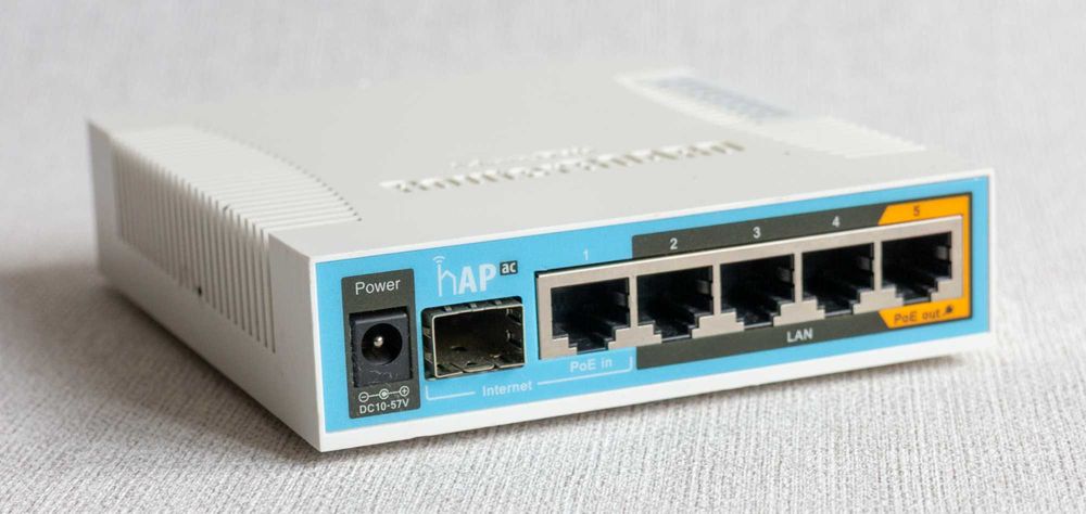 MikroTik hAP ac RB962UiGS-5HacT2HnT-US Wi-Fi AC1750 5xGigabit SFP USB