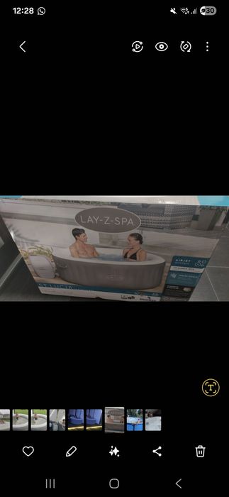 Jacuzzi dmuchane ogrodowe z zadaszeniem