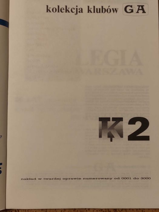 Legia Warszawa kolekcja klubów encyklopedia piłkarska Fuji książka