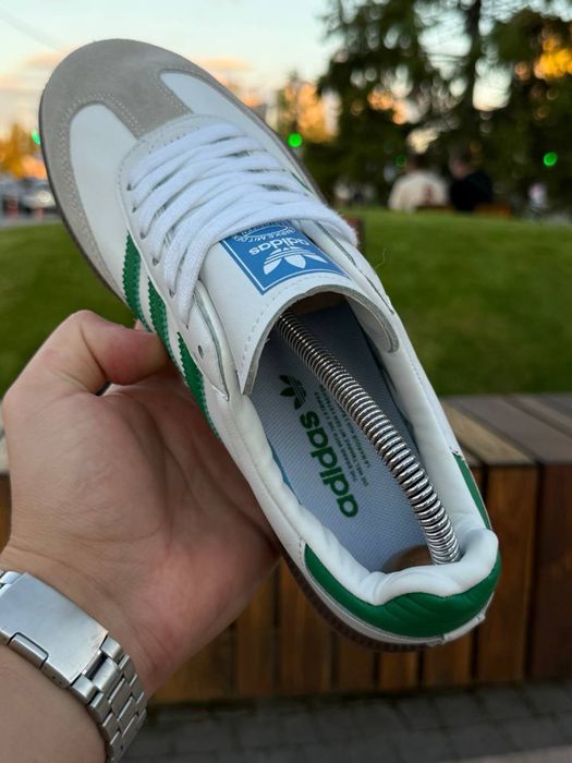 НАЛОЖКА‼️41-45 Adidas Samba OG White Green Line / Leo Spezial LV Dunk 72