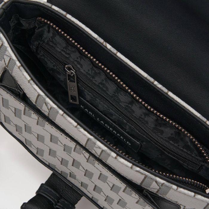 Сумка-Месенджер Karl Lagerfeld Monogram Білий
