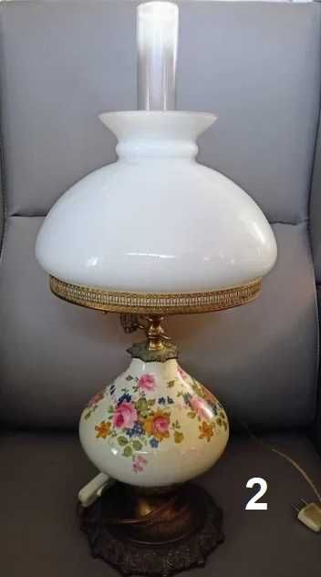 Candeeiros Mesa Cerâmica Porcelana 1 Lâmpada