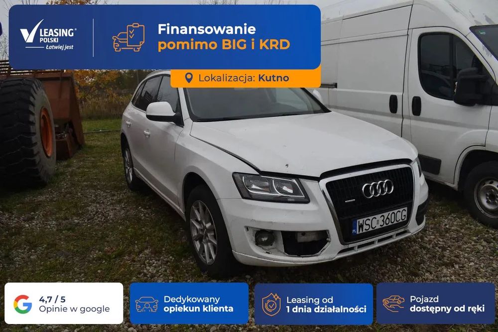 Audi Q5 KUTNO [13475] 5 dzrwi, uszkodzony zablokowany silnik, FV23%VAT.