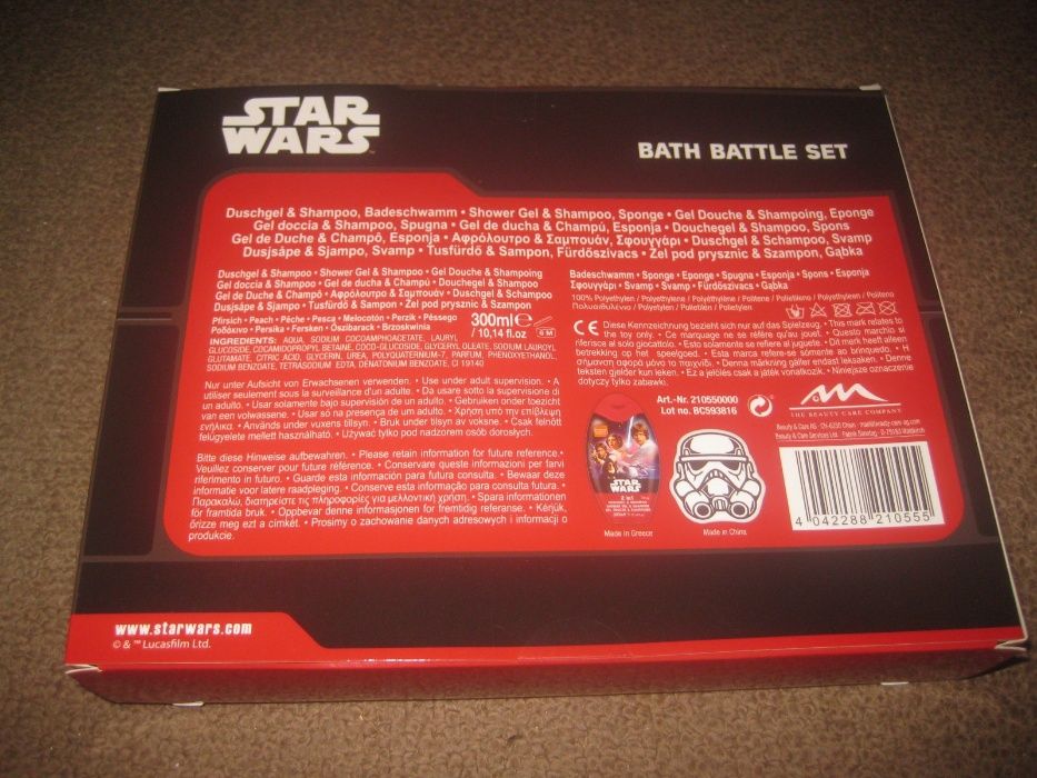 Conjunto Bath Battle Set "Star Wars" Selado!