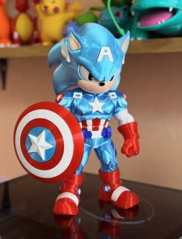 Sonic / Captain America. Сонік / Капітан Америка