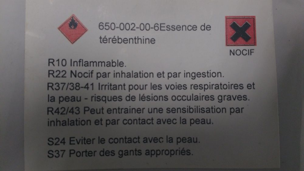 Essência de Terebintina.