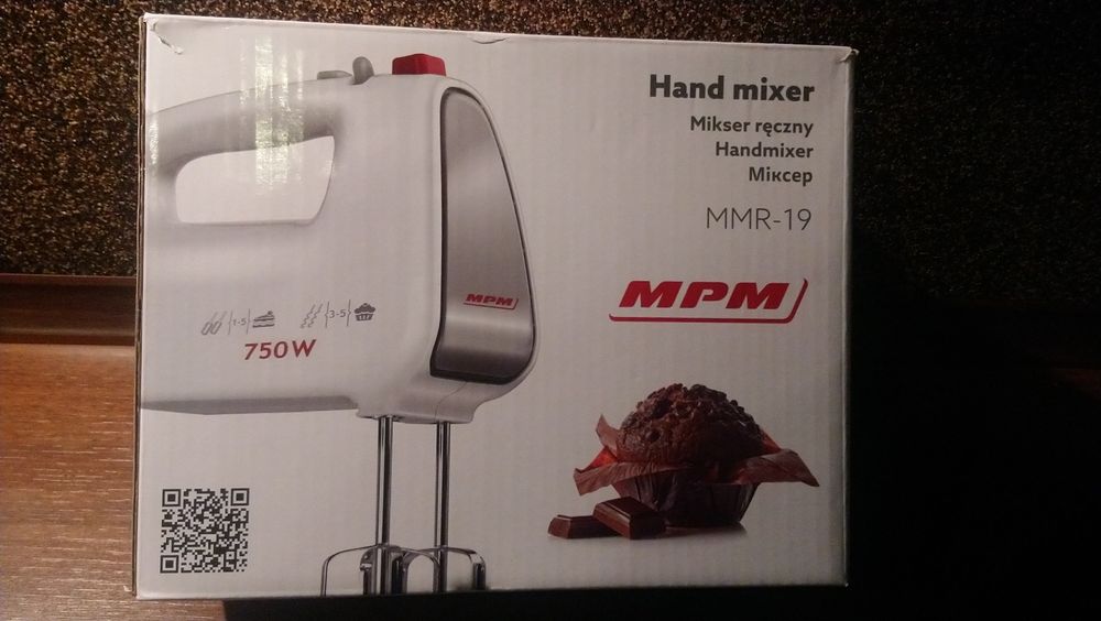 Mikser ręczny MPM MMR-19B biały 750W