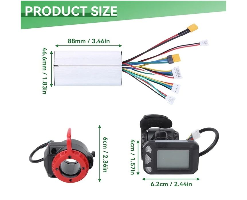 Kit controlador velocidade p Bi cicleta ou troti nete ou  scooter