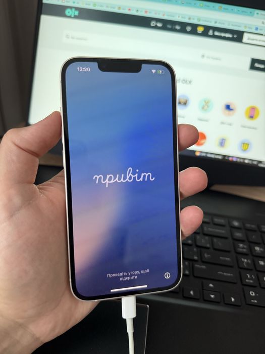 Apple iPhone 14 128GB eSIM Starlight/Purple Neverlock. Магазин.