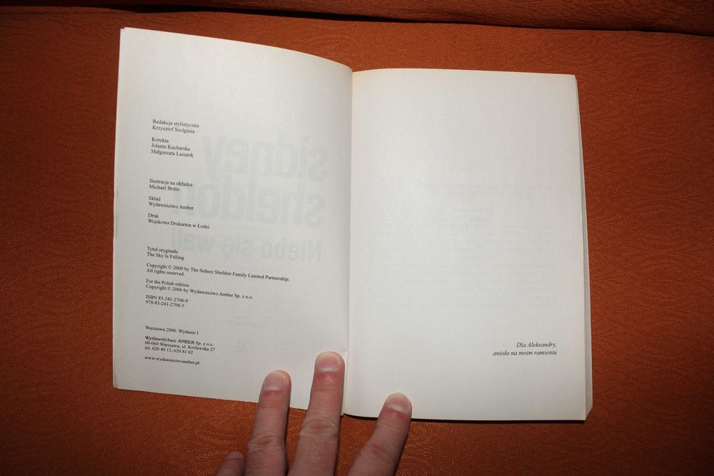 Niebo się wali Sidney Sheldon