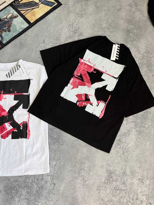 Оверсайз футболка Off-White | Футболка Офф-Вайт с бирками