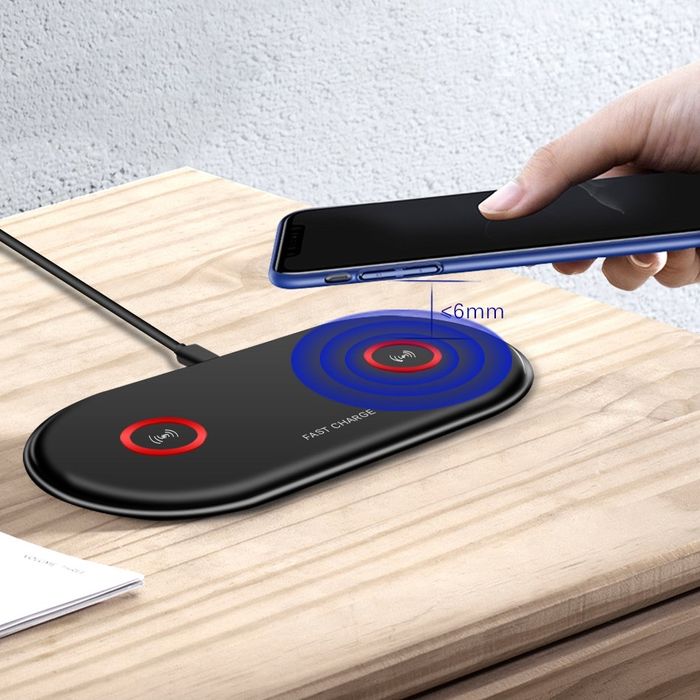 Carregador rápido sem fios Duplo.