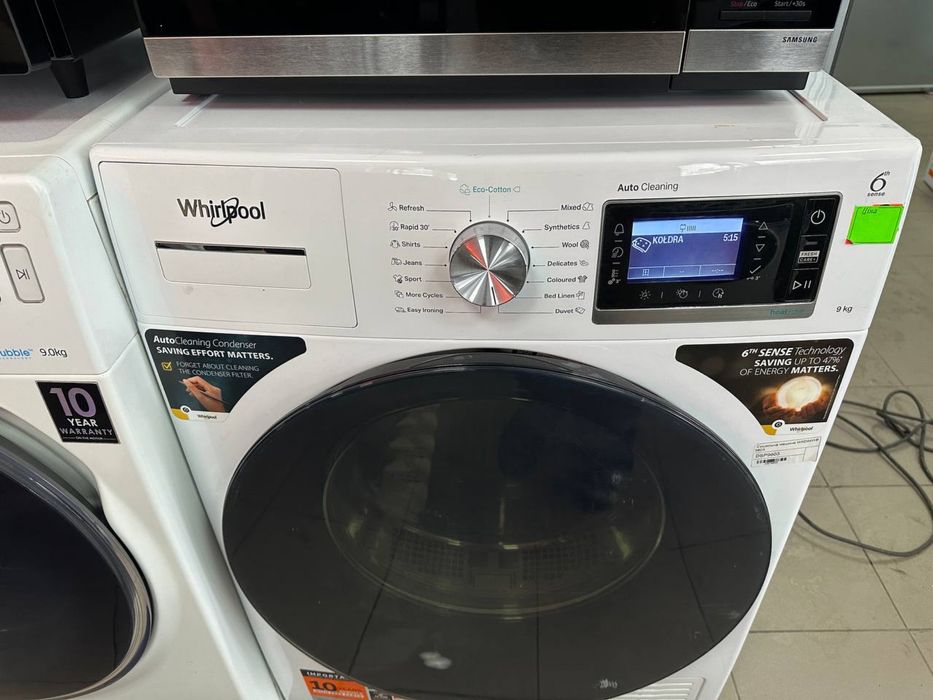 Сушильна сушка машинка Whirlpool Сток А+++ 24 рік 9кг