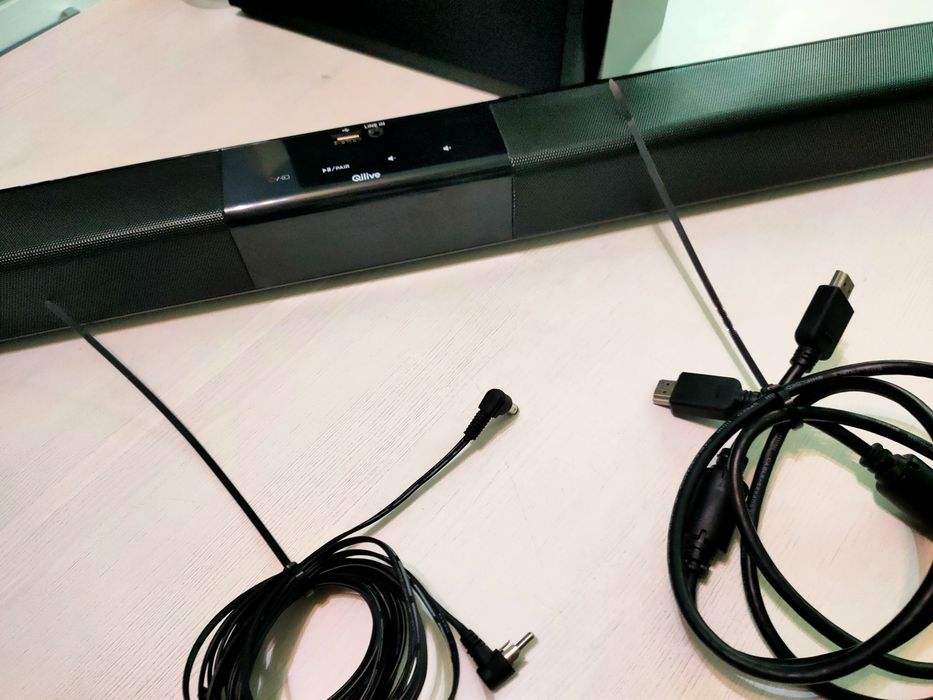 Soundbar + subwoofer qualive+ pilot -Bluetooth- stan BD