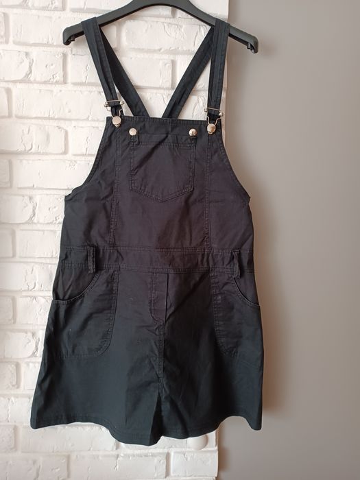 Sukienka ogrodniczka czarna 38/40