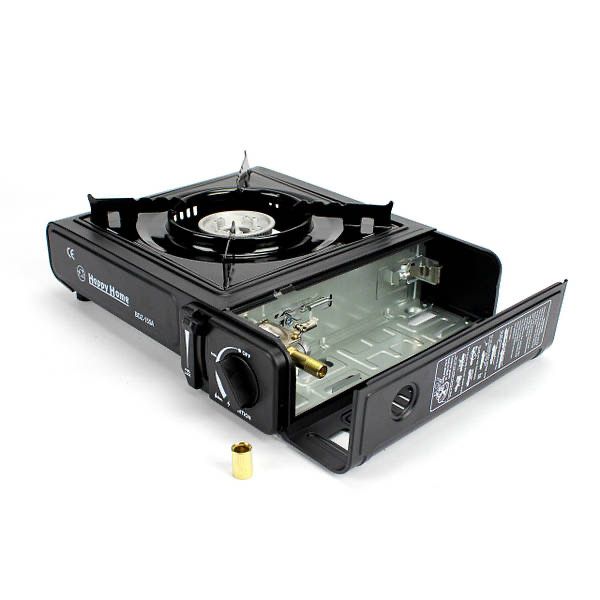 Газовая туристическая плита Happy home BDZ-155-A с кейсом