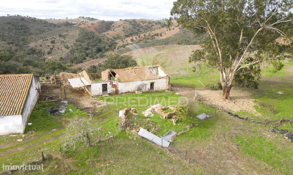 Herdade em Luzianes Gare com 57,2250 hectares e duas ruínas