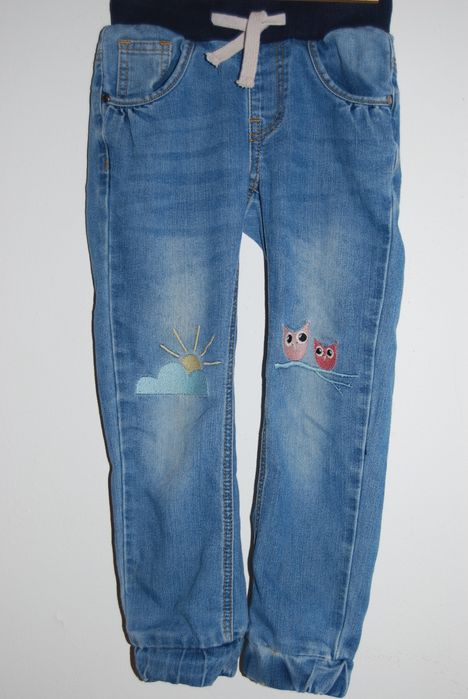 Spodnie dżinsowe z haftami uniq mini 110