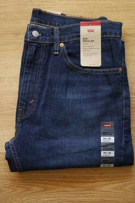 spodnie levis 505 regular rozm.34x32