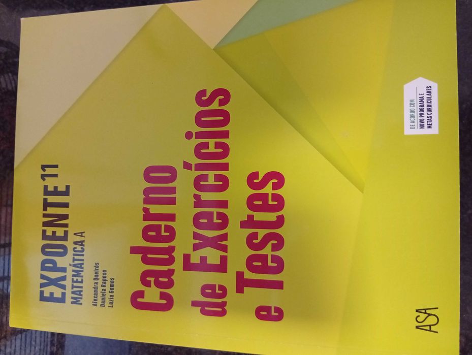 Livros de exercícios de matemática A